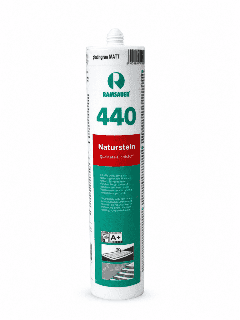 440 Naturstein – Semleges kötésű szilikon – Slate Design® kőfurnér alkalmazáshoz
